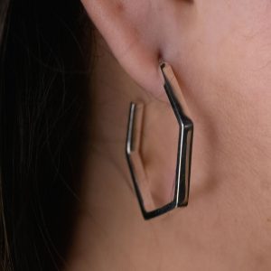 penta elegant hoops silver 950 for woman