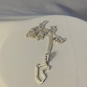 peru silhouette charm silver 950