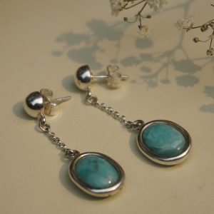 amazonita earring silver 950