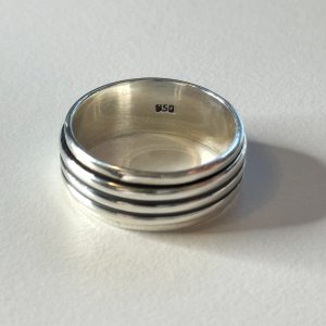 spin ring silver 950 for men