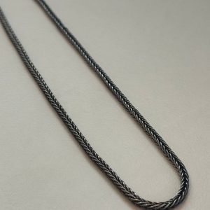 burnished silver 950 chain