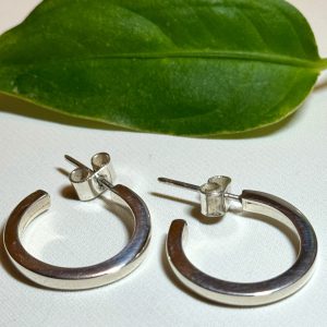 mini hoops earring silver 950