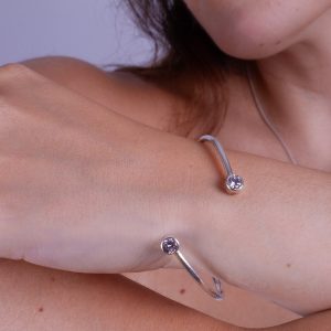 zircon bracelet silver 950