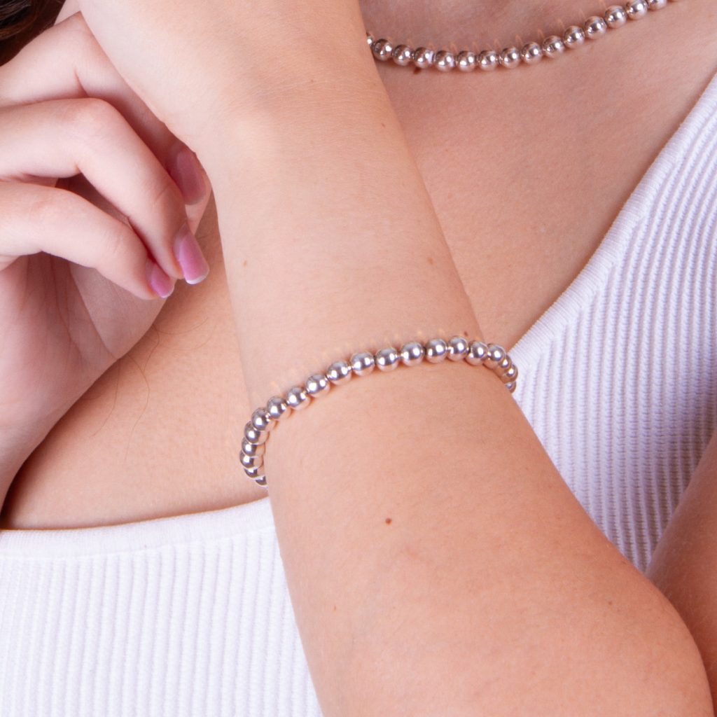 bean silver 950 bracelet for woman