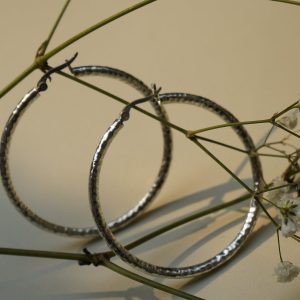 circle earring silver 950