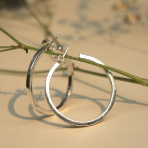 hoops earring silver 950