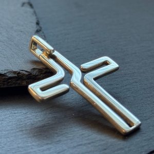 infinity cross silver 950 for men