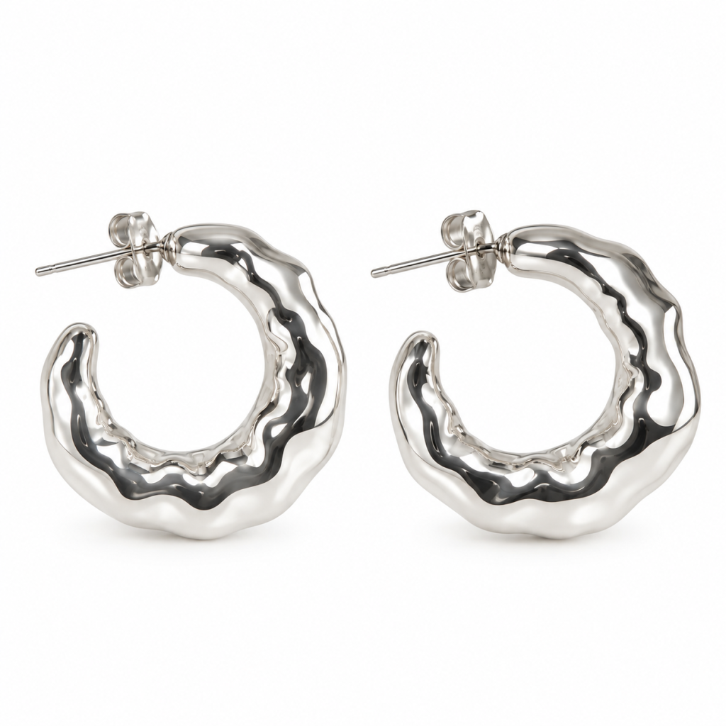 Moon Earring Silver 950 for Woman
