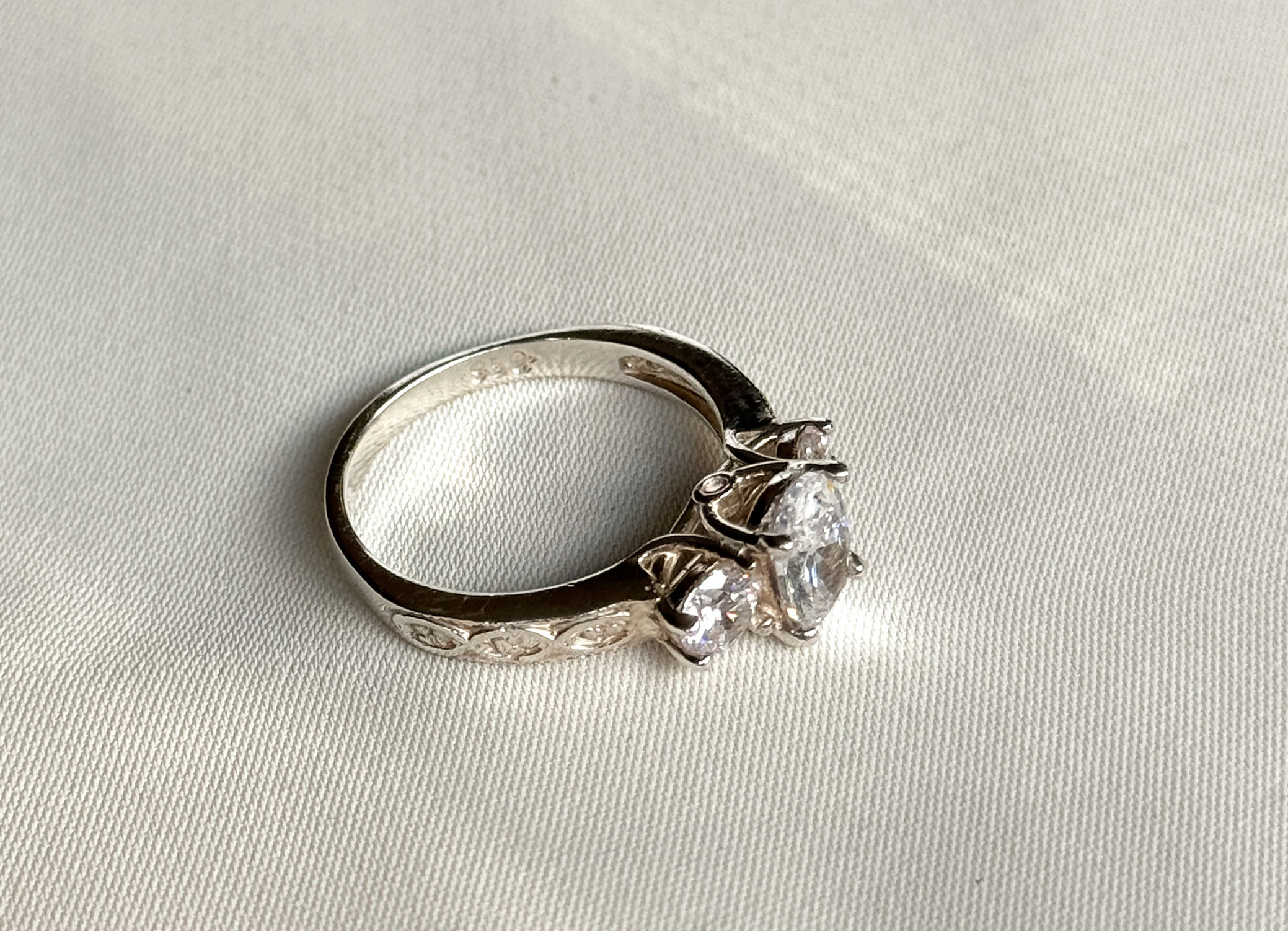 Zircon Premium Ring Silver 950