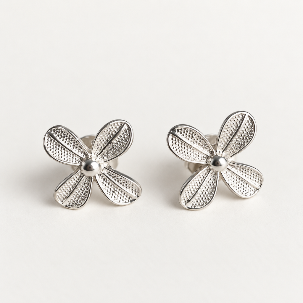 Classic Matching Filigree Studs Silver 950