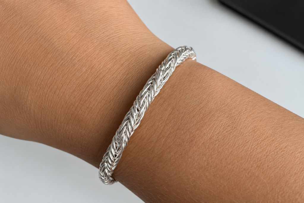 Classic Herringbone Bracelet for Men