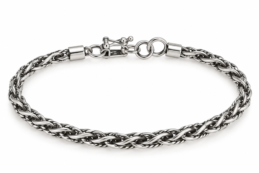 Twisted Herringbone Bracelet for Men
