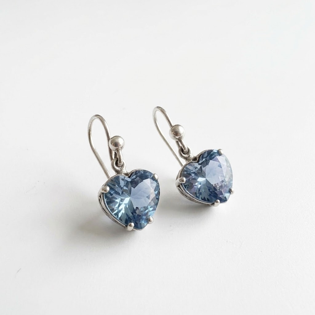 Aquamarine Zircon Handcradted Earrings for Women